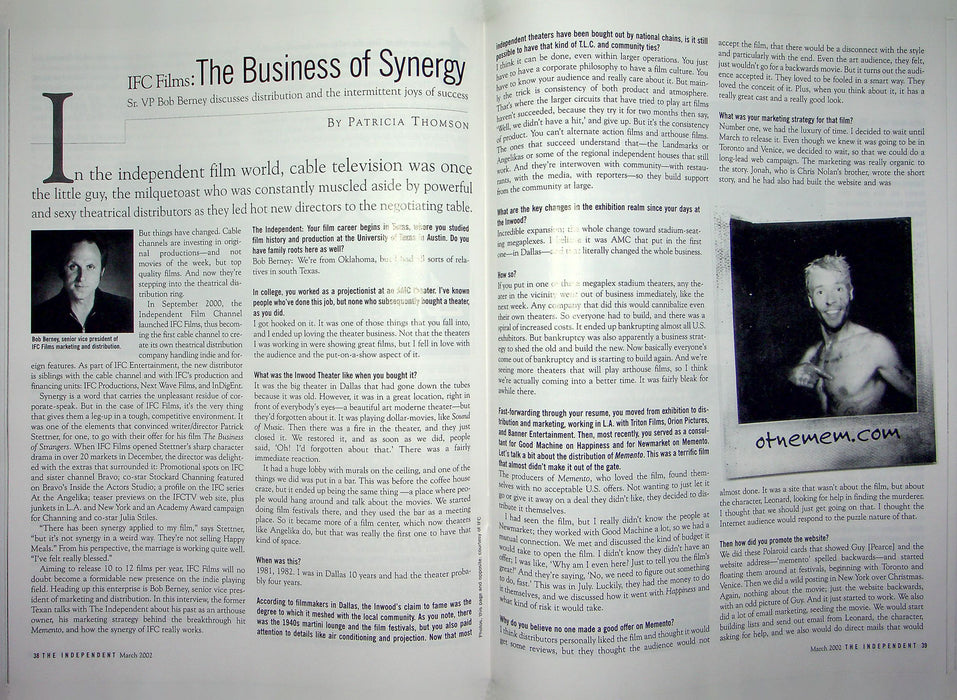 The Independent Film & Video Monthly Magazine March 2002 Sundance Film Festival