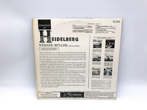 Werner Muller Memories of Heidelberg Record 33 RPM LP DL 8635 Decca 1958 2