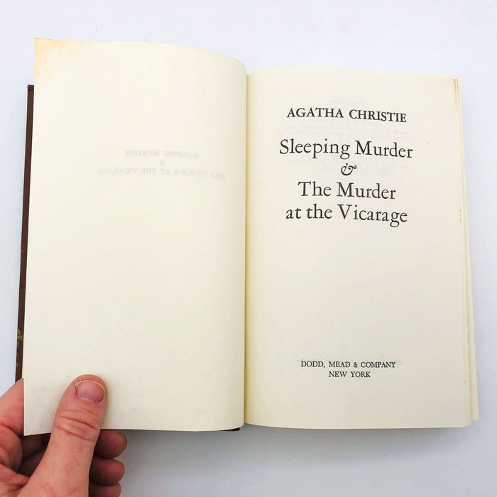 Sleeping Murder And The Murder At The Vicarage Agatha Christie Hardcover 1976 7