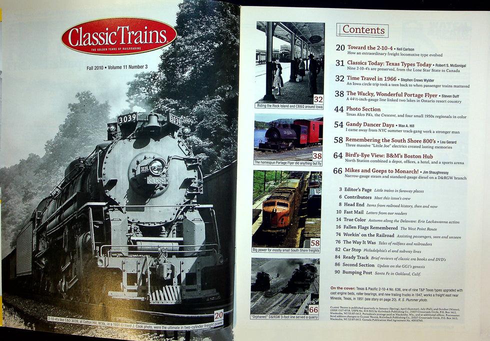 Classic Trains Magazine Fall 2010 Vol 11 No 3 Texas Type Engines 2-10-4