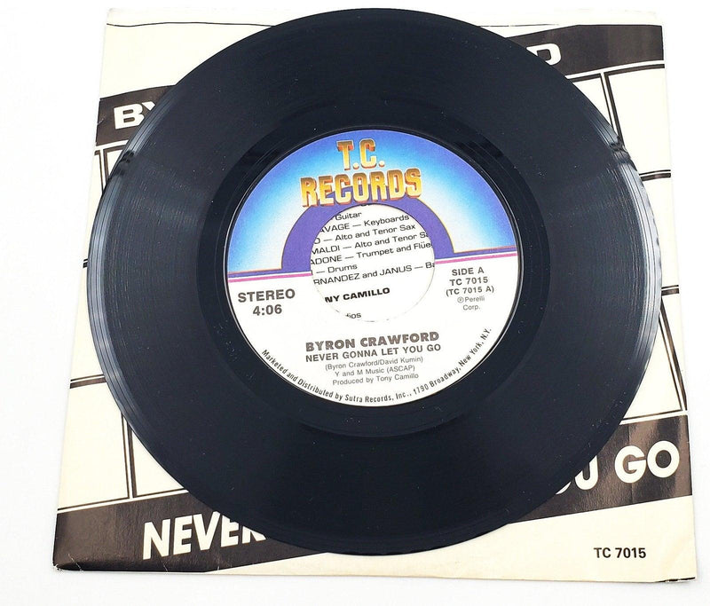 Byron Crawford Never Gonna Let You Go 45 RPM Single Record T.C Records TC 7015 3