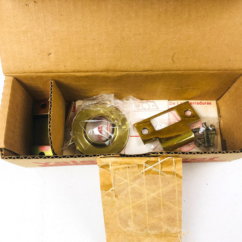 Yale Entry Door Knob Lockset 5307 380N 03 Bright Brass New Old Stock NOS 11