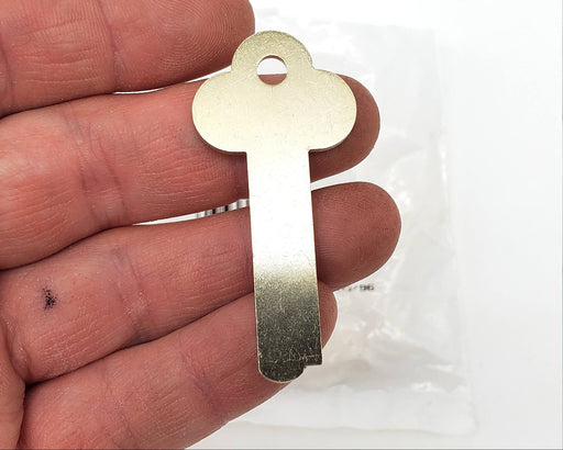 10x Ilco 723 Key Blanks For Mosler Safe Deposit Box Nickel Silver NOS 2