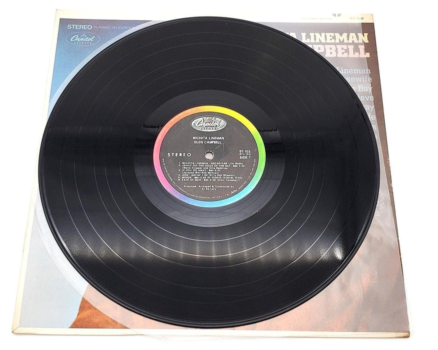 Glen Campbell Wichita Lineman 33 RPM LP Record Capitol Records 1968 ST-103 5