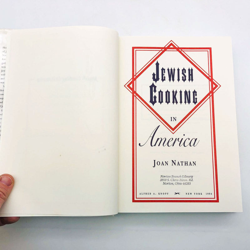 Jewish Cooking In America Hardcover Joan Nathan 1994 1st Edition Cookbook Recipe 7