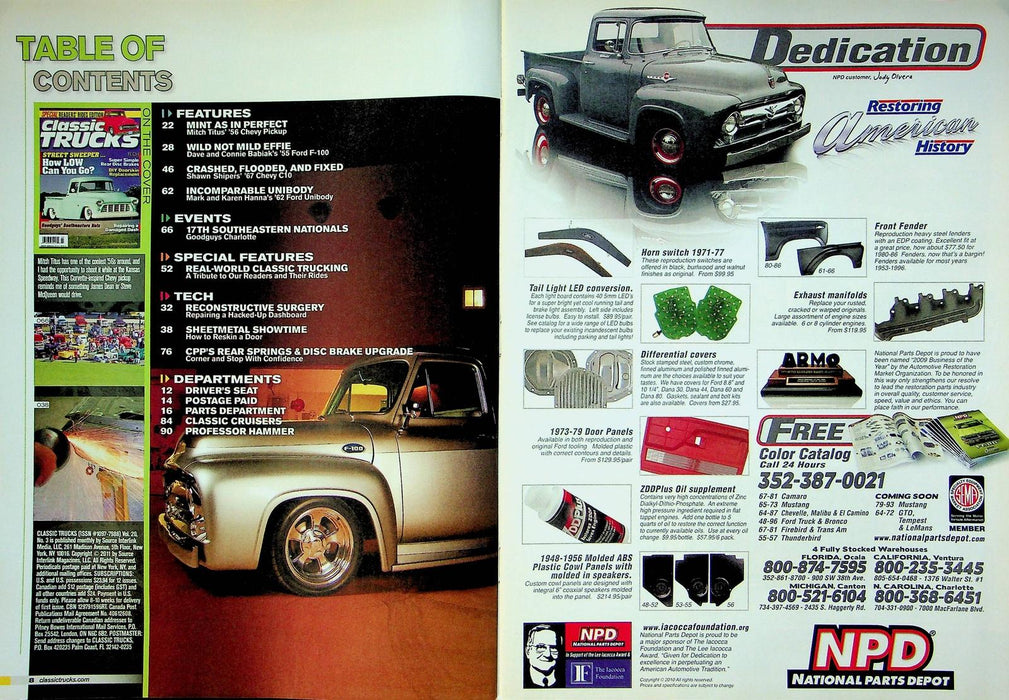 Classic Trucks Magazine March 2011 Vol 20 No 3 Repair Damaged Dash Disc Brakes