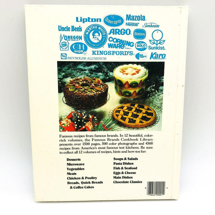 Famous Brands Desserts Volume 1 Hardcover 1985 Baking Recipes Cookbook 2