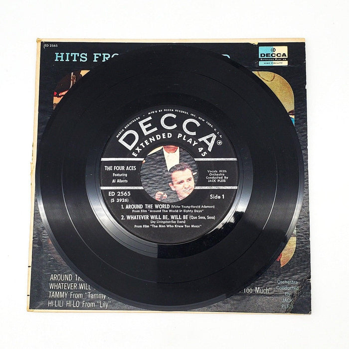 The Four Aces Hits From Hollywood 45 RPM EP Record Decca ED 2565 3