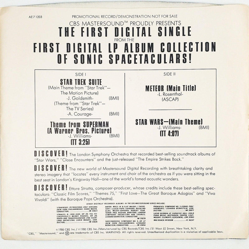 London Symphony Orch Sound Spectacular Music From The Galaxies Record EP 1980 2