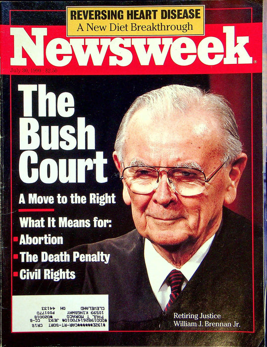 Newsweek Magazine July 30 1990 Supreme Court Judge Brennan Retire United Germany