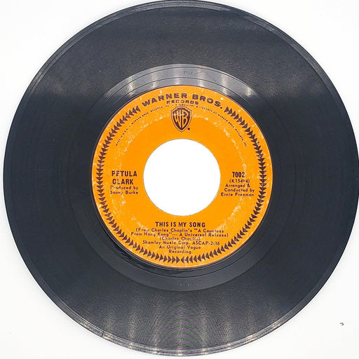 Petula Clark This Is My Song Record 45 RPM Single K15543 Warner Bros. 1967 1