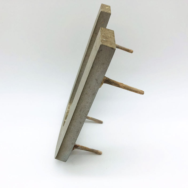 Cast Aluminum Letter U 8" Sign Spanjer Bro Chicago Brushed Architectural Salvage