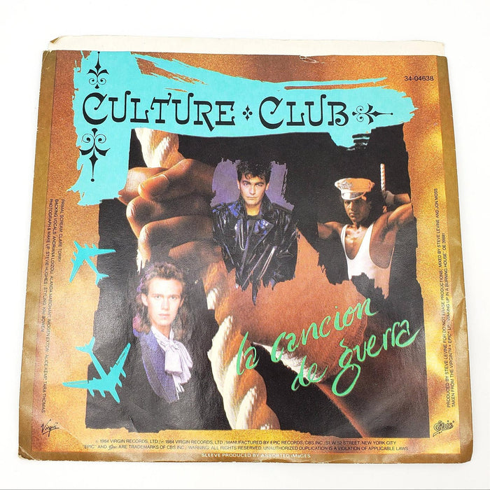 Culture Club The War Song Single Record Epic 1984 34 04638 Copy 1 1