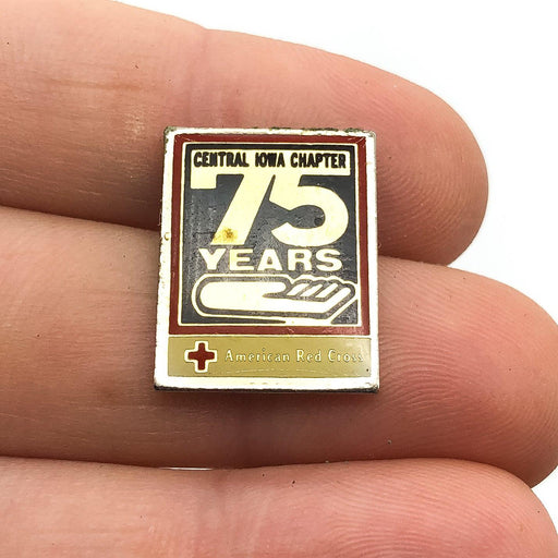 American Red Cross Lapel Pin Central Iowa Chapter 75 Years Service Award 2