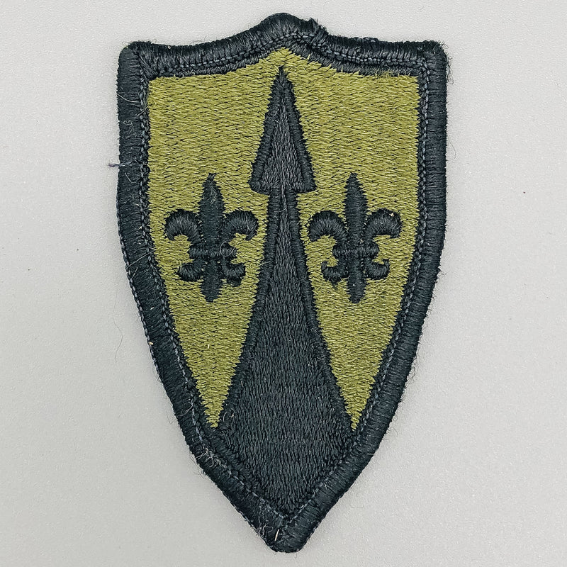 WW2 US Army Ground Forces Command Patch Shoulder SSI Subdued Olive No Glow