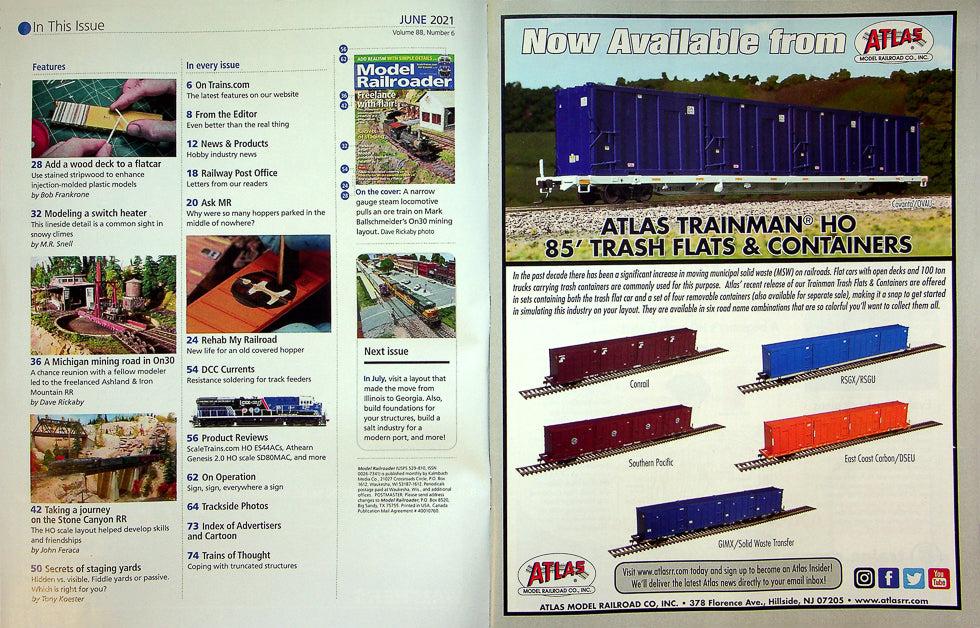 Model Railroader Magazine June 2021 Vol 88 No 6 Freelance With Flair!