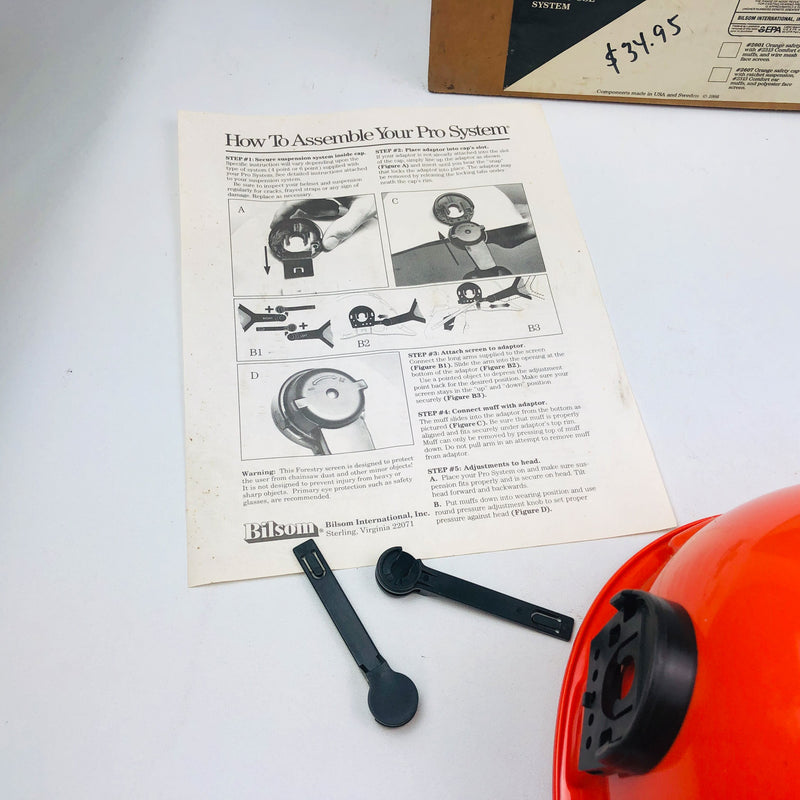 Bilsom Safety Cap Hard Hat Face Shield Pro System Bullard 5100-Noble Missing