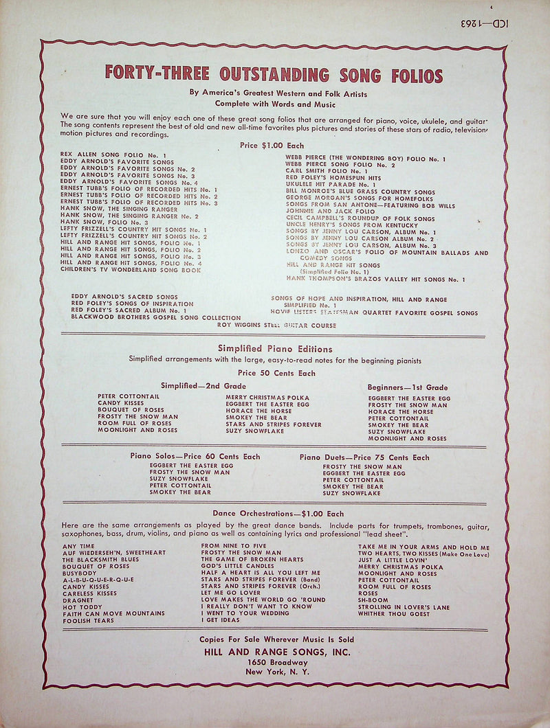 Butterfly Sheet Music Anthony September Sung by Charlie Gracie 1957 Vocal Piano 2