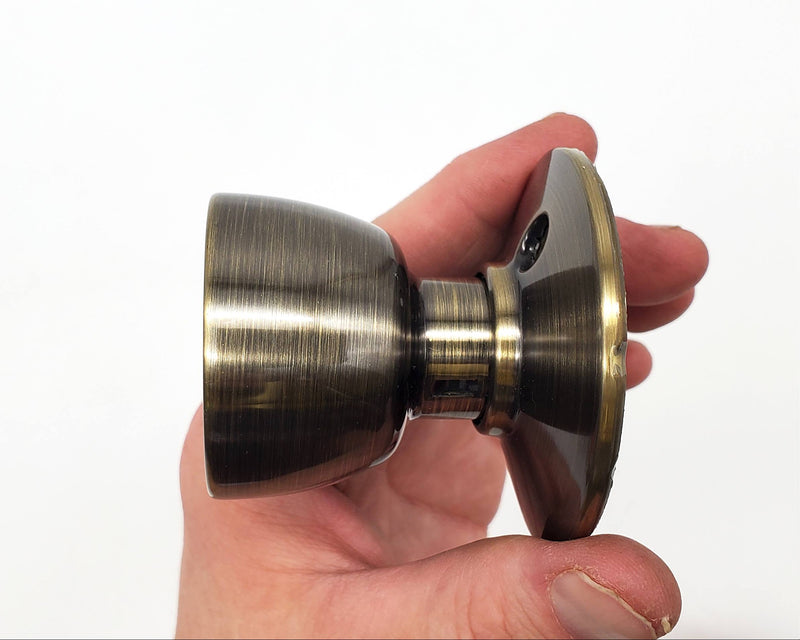 Schlage Dummy Door Knob Antique Brass 609 Bell F170 NOS