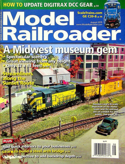 Model Railroader Magazine August 2019 Vol 86 No 8 A Midwest Nuseam Gem