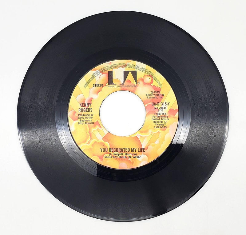 Kenny Rogers You Decorated My Life Single Single Record United Artists 1979 1