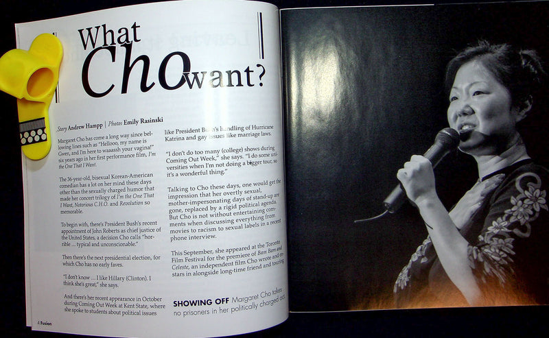 Fusion Magazine Fall 2005 Margaret Cho Comedian Interview LGBTQ Kent KSU Ohio