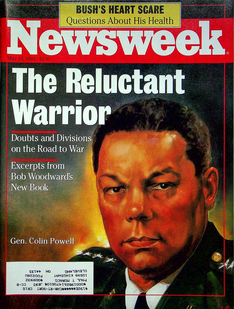 Newsweek Magazine May 13 1991 General Colin Powell Reluctant Warrior Gulf War