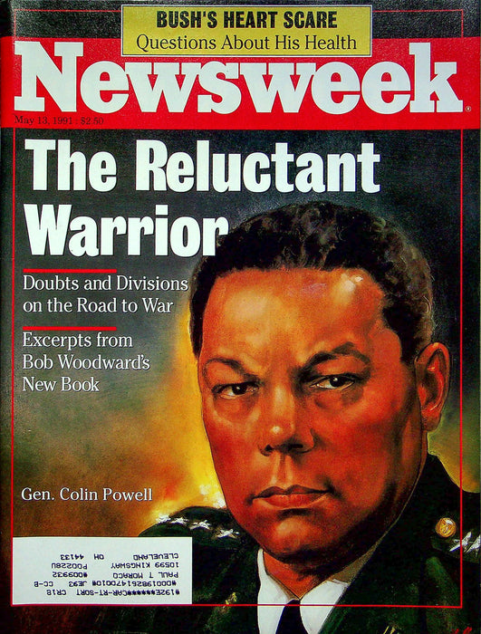 Newsweek Magazine May 13 1991 General Colin Powell Reluctant Warrior Gulf War