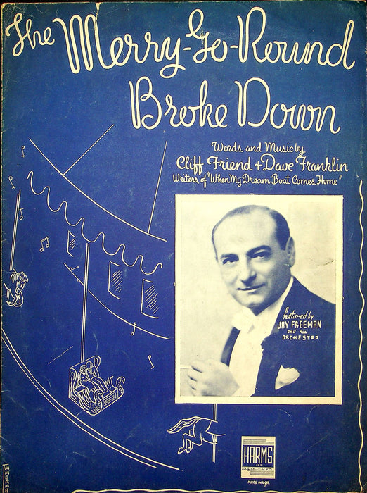 Sheet Music The Merry-Go-Round Broke Down Jay Freeman C Friend D Franklin 1937 1