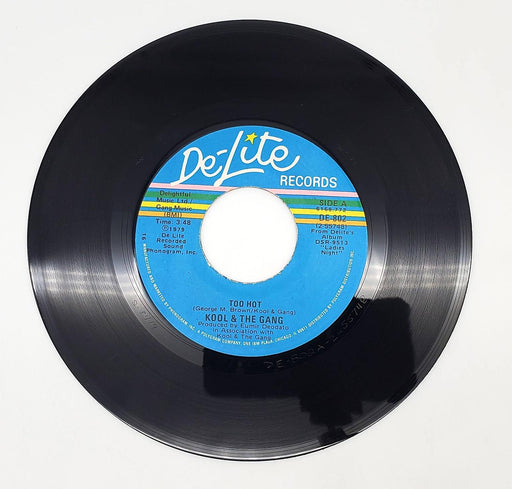 Kool & The Gang Too Hot 45 RPM Single Record De-Lite Records 1979 DE-802 1