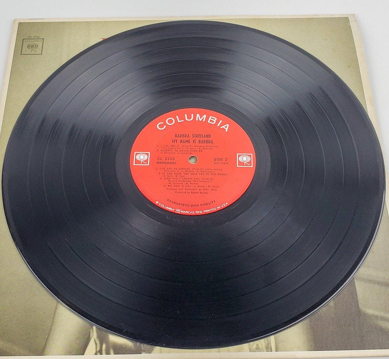 Barbra Streisand My Name Is Barbara Record 33 RPM LP CL 2336 Columbia 1965 4