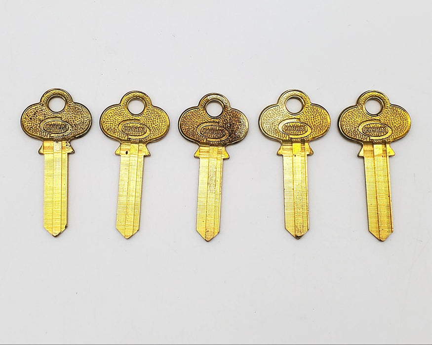 5x Corbin B-X1-99-6 Key Blanks USA Made Tarnished NOS 3