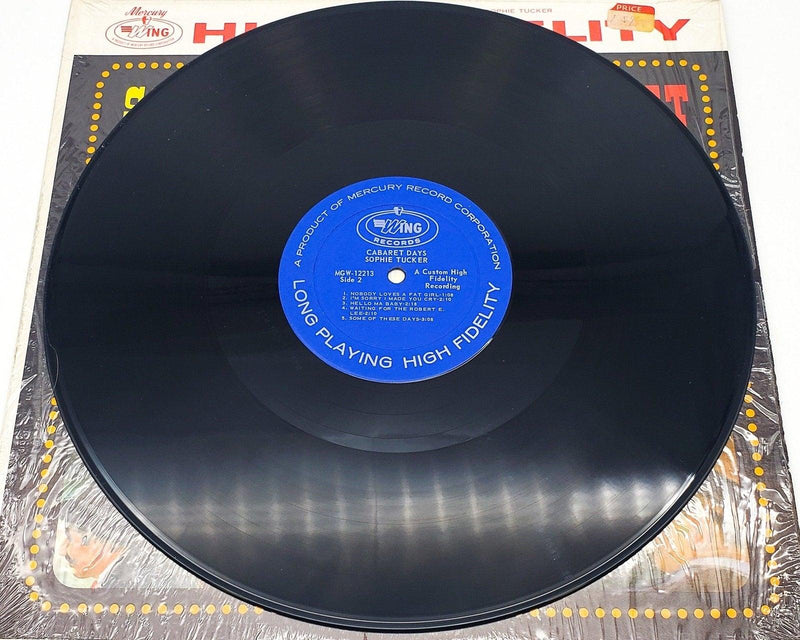 Sophie Tucker Cabaret Days 33 RPM LP Record Wing Records 1970 IN SHRINK 6