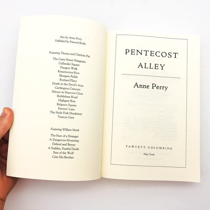 Pentecost Alley Paperback Anne Perry 1996 Victorian England Women Detective 6