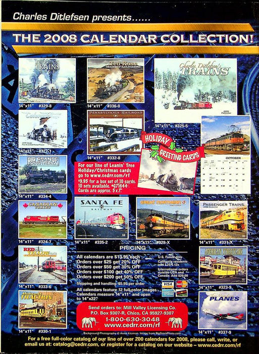 Railfan & Railroad Magazine December 2007 Vol 26 No 12 Return To The Midwest