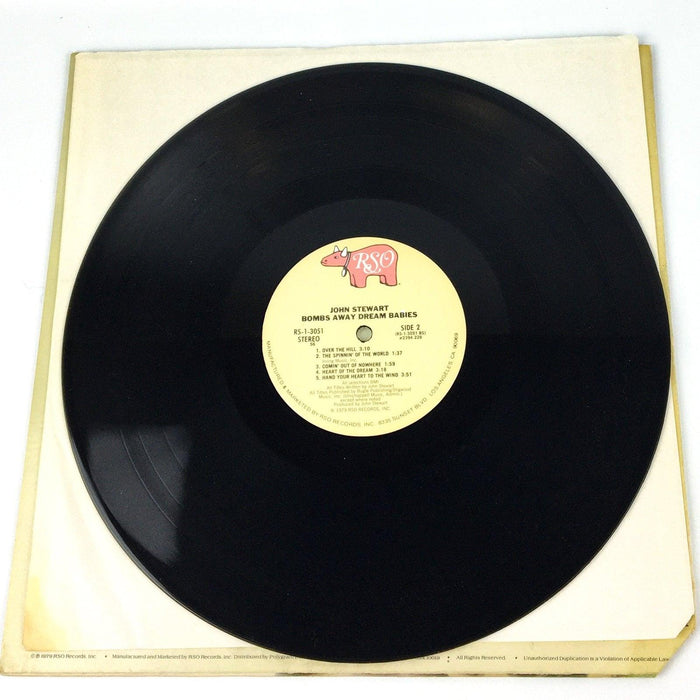 John Stewart Bombs Away Dream Babies Record 33 RPM LP RS-1-3051 RSO 1979 4