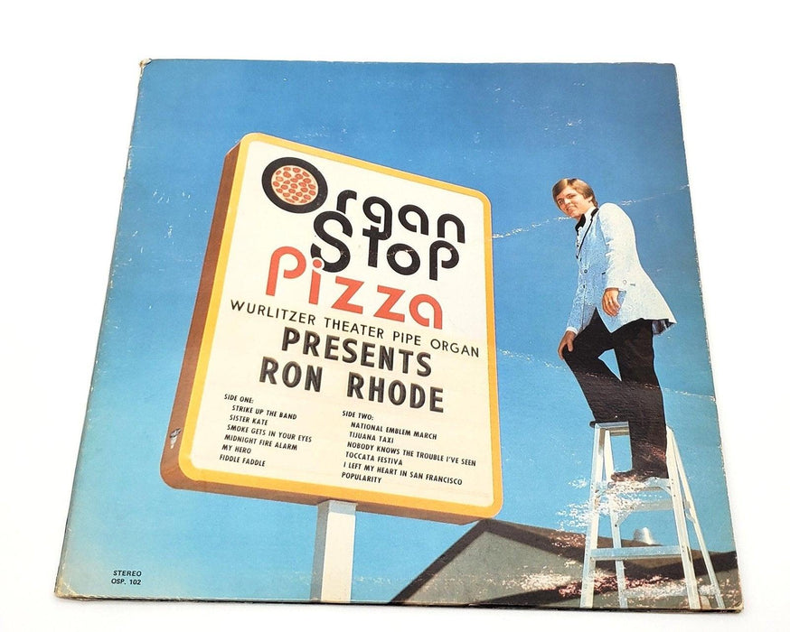 Ron Rhode Organ Stop Pizza Presents Ron Rhode 33 RPM LP Record 1977 OSP 102 1