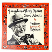 Professor Schnitzel Pennsylvania Dutch Spoken Here Abouts Record 1961 1