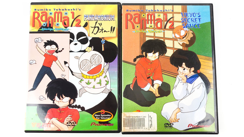 Ranma 1/2 Ranma Rhapsody Vol 6&7 Ukyo's Secret Sauce & Pandamonium 2 DVDs