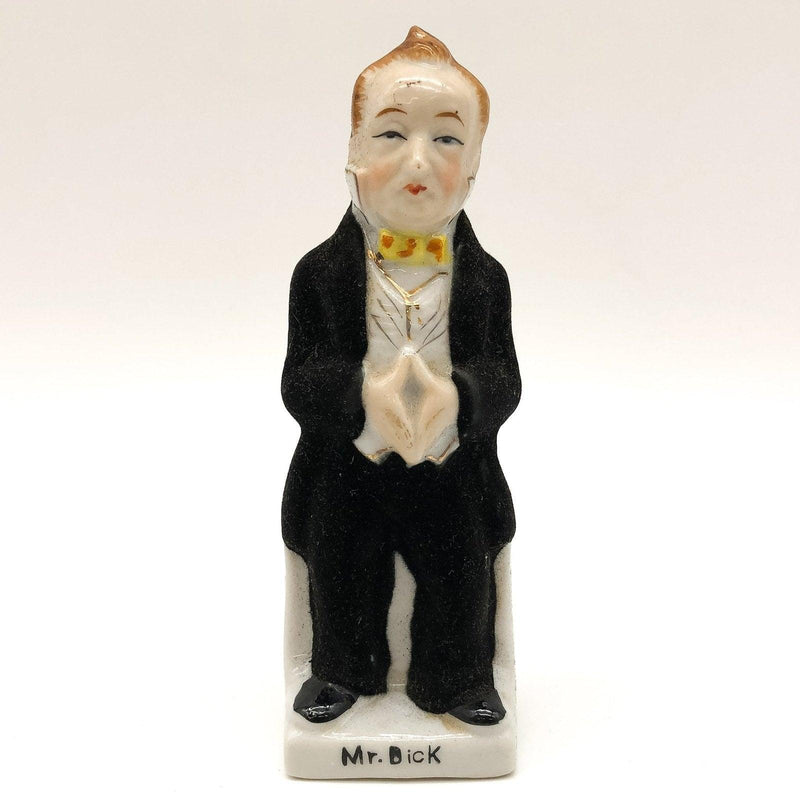 Vintage Chase Ceramic Figurine Mr. Dick Made in Japan Velvet Suit Tuxedo 5" 1