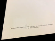 1979 Garry Trudeau United Nations Hand Signed Numbered Lithograph Print WFUNA 5