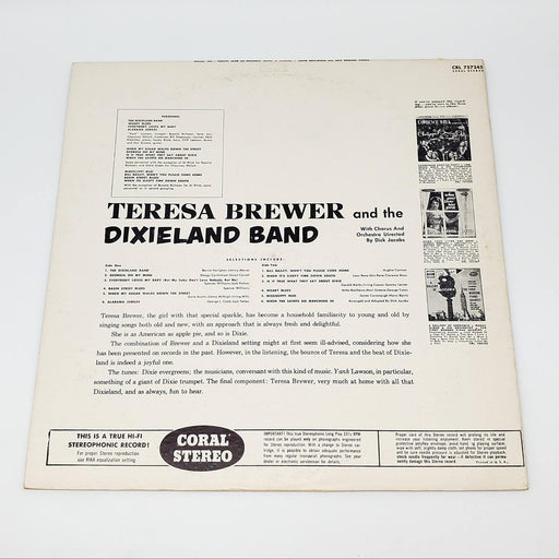 Teresa Brewer And The Dixieland Band LP Record Coral 1958 CRL 757245 2