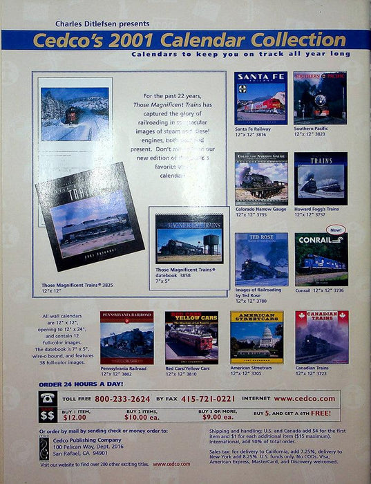 Trains Railroading Magazine January 2001 Vol 61 No 1 Dawn Of A New Age