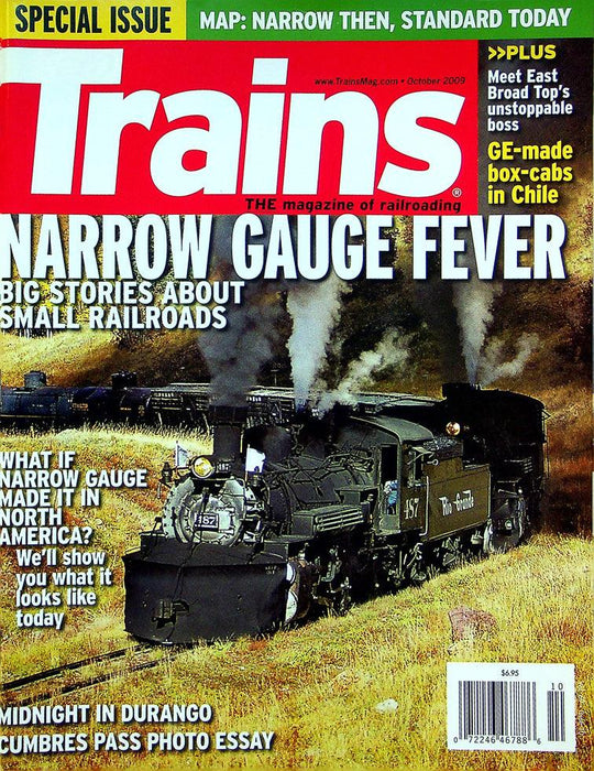 Trains Magazine October 2009 Vol 69 No 10 Narrow Guage Fever