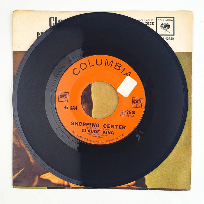 Claude King I've Got The World By The Tail 45 RPM Single Record Columbia 1962 3