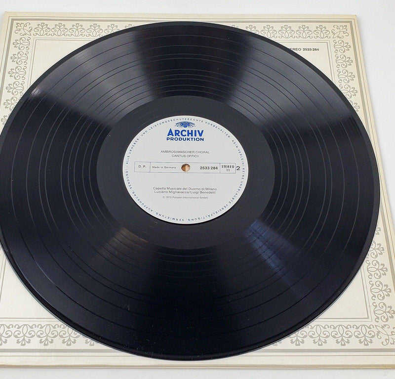 Cappella Musicale Del Duomo Di Milan Ambrosianischer Choral 33 LP Archiv 5