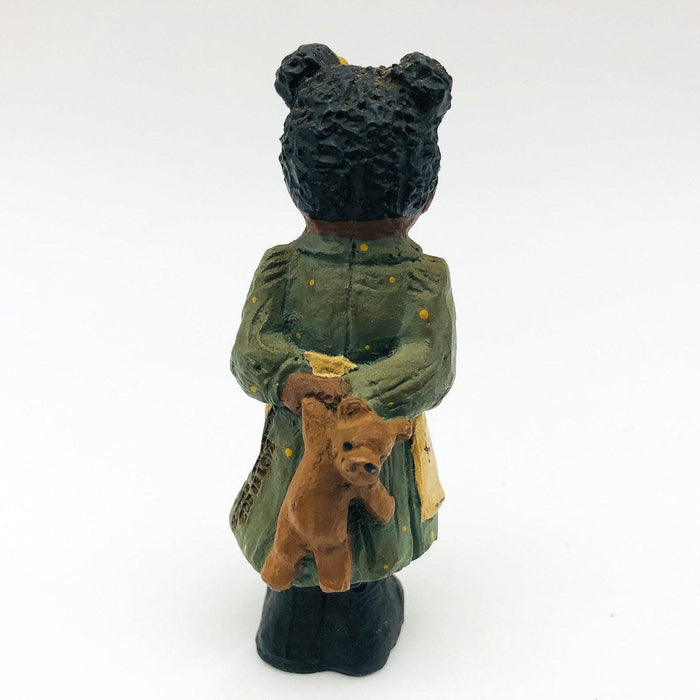 All Gods Children Figurine Lil' Emmie 1988 African American Apron Teddy Bear 4