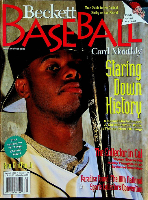 Beckett Baseball Magazine August 1997 # 149 Ken Griffey Jr David Justice Indians 1