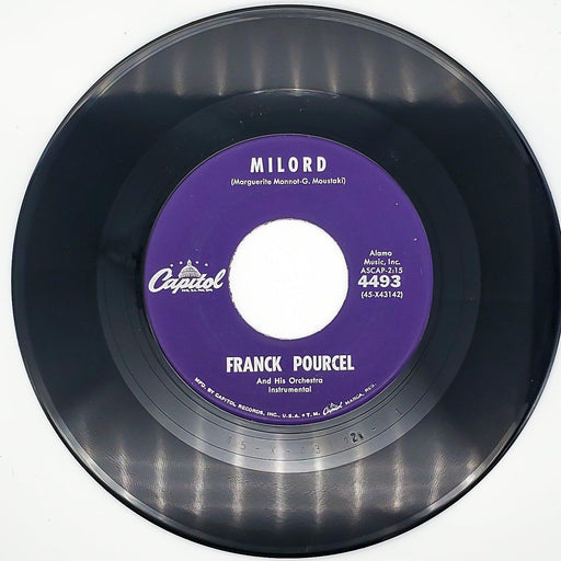 Franck Pourcel Milord Record 45 RPM Single 4493 Capitol Records 1960 1