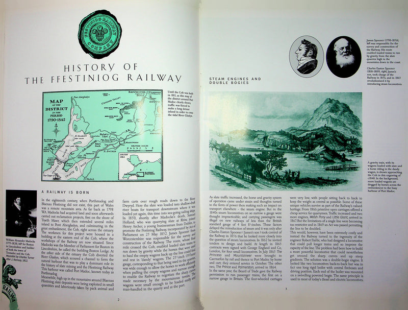 Rheilffordd Ffestiniog Railway Guide Book Wales England United Kingdom Company